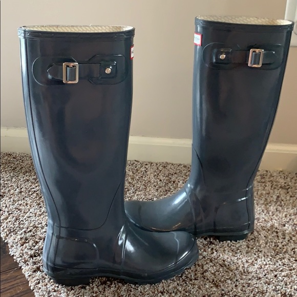 Gray Blue Hunter Rain boots 🌧 - Picture 3 of 7